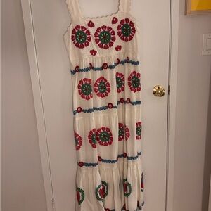 Floral Embroidered Maxi Dress